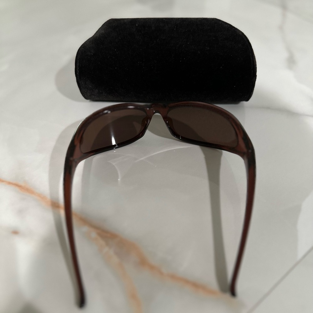 Balenciaga brown wrap around sunglasses - Picture 7 of 7